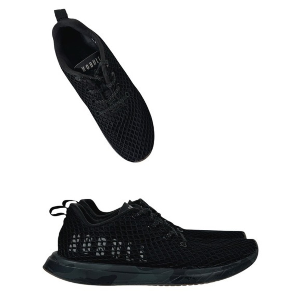 NOBULL Black Camo Mesh Runner Shoes Mens 7.5 Womens 9 Athletic Training Sneakers
